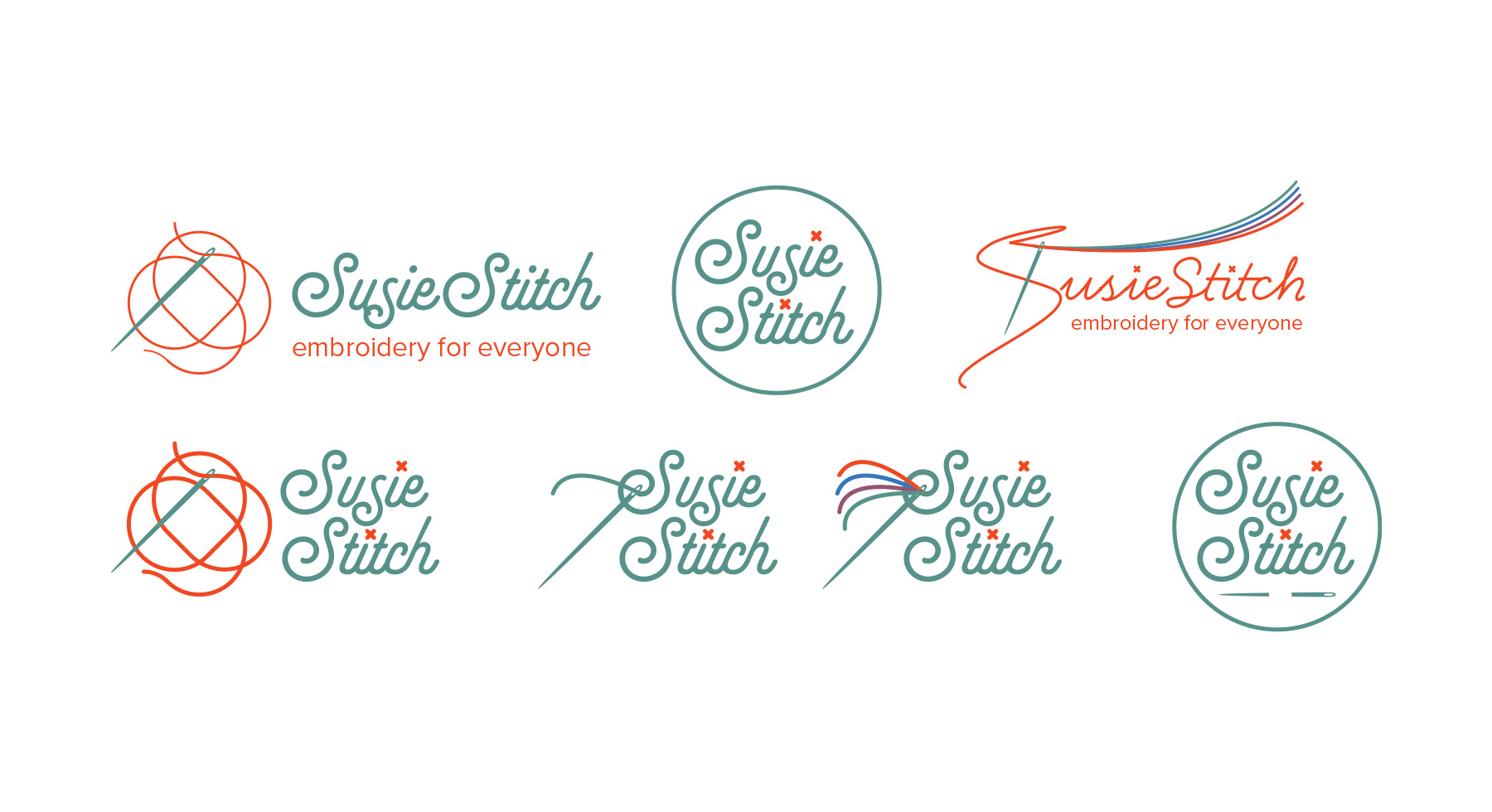 Susie Stitch Logo Concepts Susie Stitch Logo Concepts